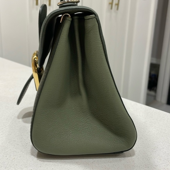 Delvaux Mini Brillant Green Tri Color Sellier Calfskin Leather Bag - Picture 5 of 16